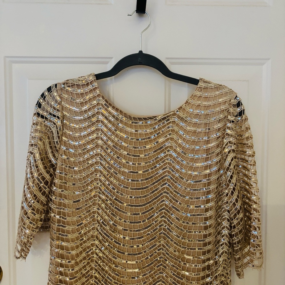 Gold Sequin Dress